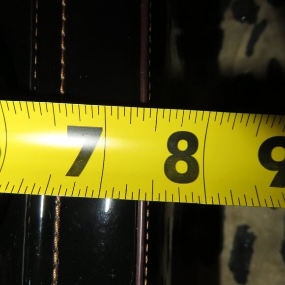 Coach Mini Sierra Black Patent Leather Dome Satchel Crossbody - Picture 7 of 11